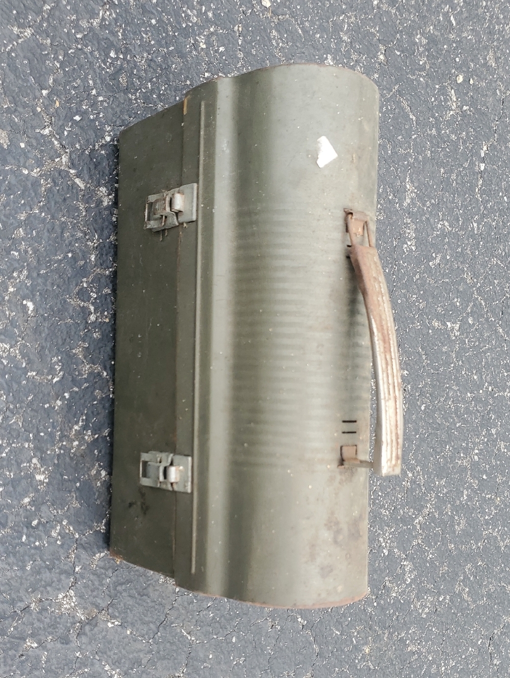 Olive Green Portable Metal Tool Case - Unbranded